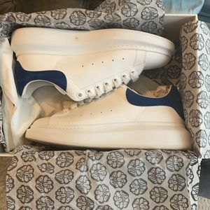 Alexander McQueen sneakers,white/Paris blue,size43